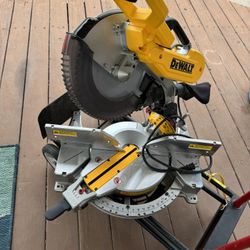 12” Dewalt Miter Saw/ 10” Table Saw