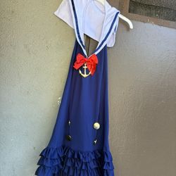 Disfraz De Marinera Size M/L Solo Una Puesta