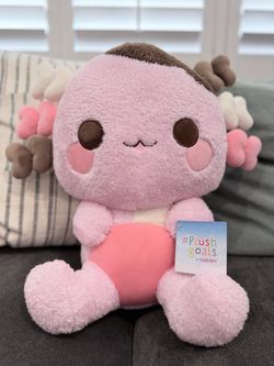 Plush Goals planet Neapolitan Axolotl Pink  Hug-sized Plushies