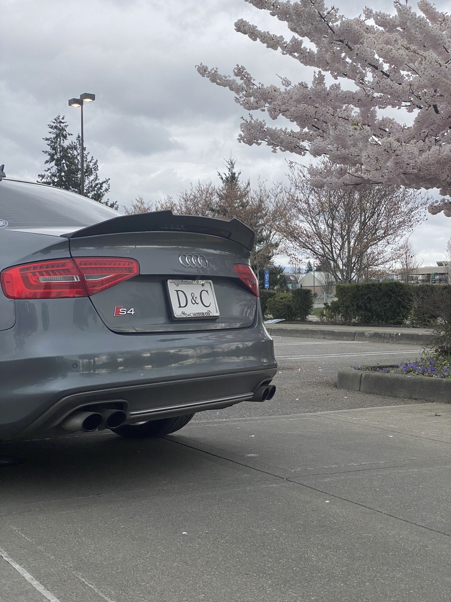 B8.5 2014 Audi S4 Carbon Fiber Spoiler (Carbon Imports V4)