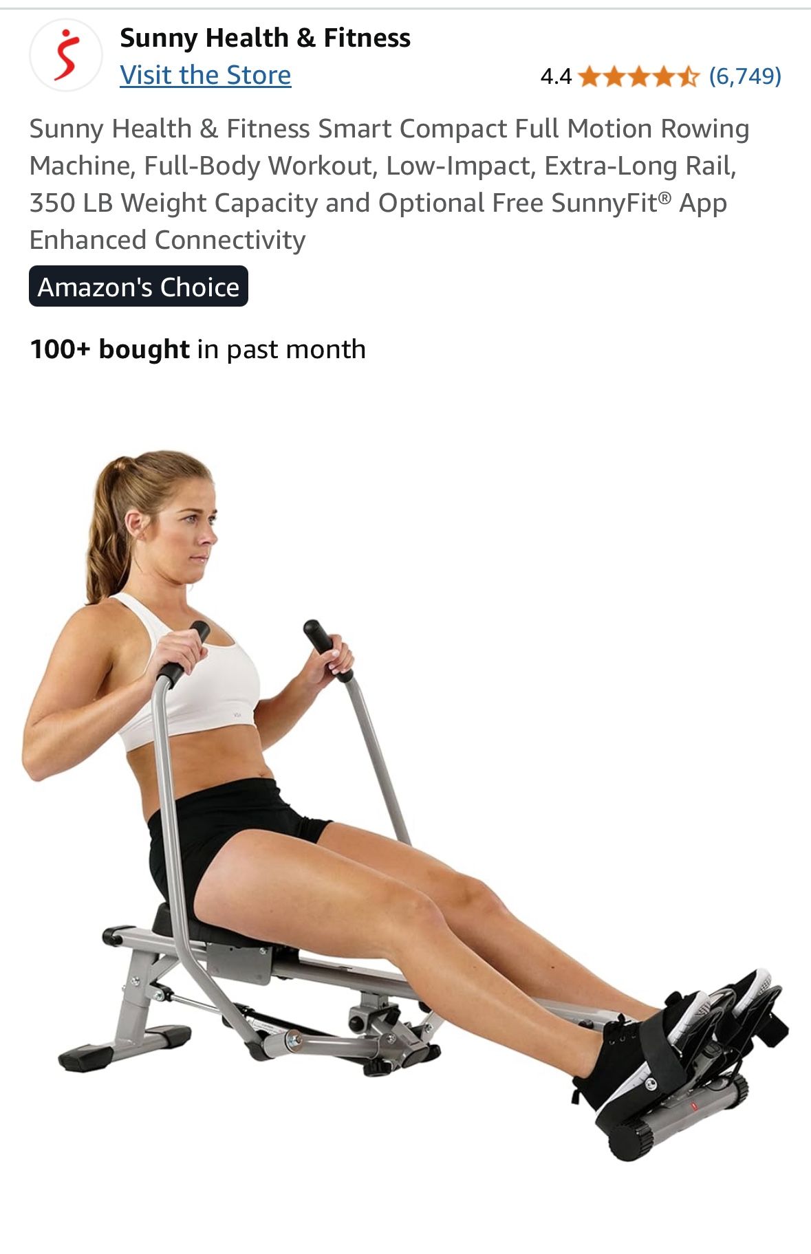 Sunny Fitness Rowing Machine