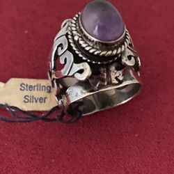Sterling Locket Ring