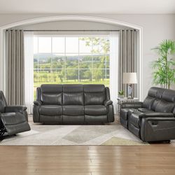 3 Pc Recliner (new) $40 Down FAST FREE SHIPPING 🚛