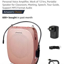 ZOWEETEK Voice Amplifier for Teachers, Original Personal Voice Amplifier, Work of 12 hrs, Portable Speaker for Classroom, Meeting, Speech, Tour Guide,