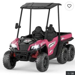 24v Kids Ride On Toys, 2 Seater Kids Ride On Car Truck With 4x200w Motor Ride On Dump Truck, Ride On Car With Sun Shade, Dump Bed & Shovel, 4wd Electr