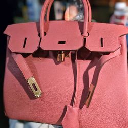 Hermès
Rose Azalee and Raisin Epsom Birkin 30 HSS Brushed Gold Hardware, 2017