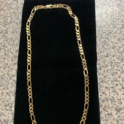 10k Yellow Gold Figaro Chain