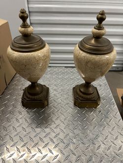 Heavy Brass Urns