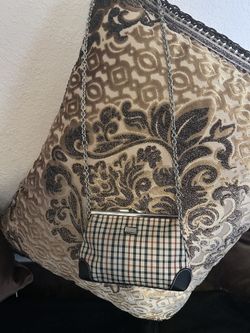 New Donna Karan Plaid Chain Shoulder Bag 