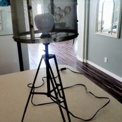 Lamp Industrial Tripod With Blutooth Speaker Light Bulb