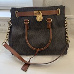 Michael Kors Hamilton-style large satchel/tote