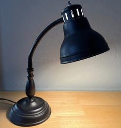 Industrial Black Gooseneck Lamp, Vintage Style