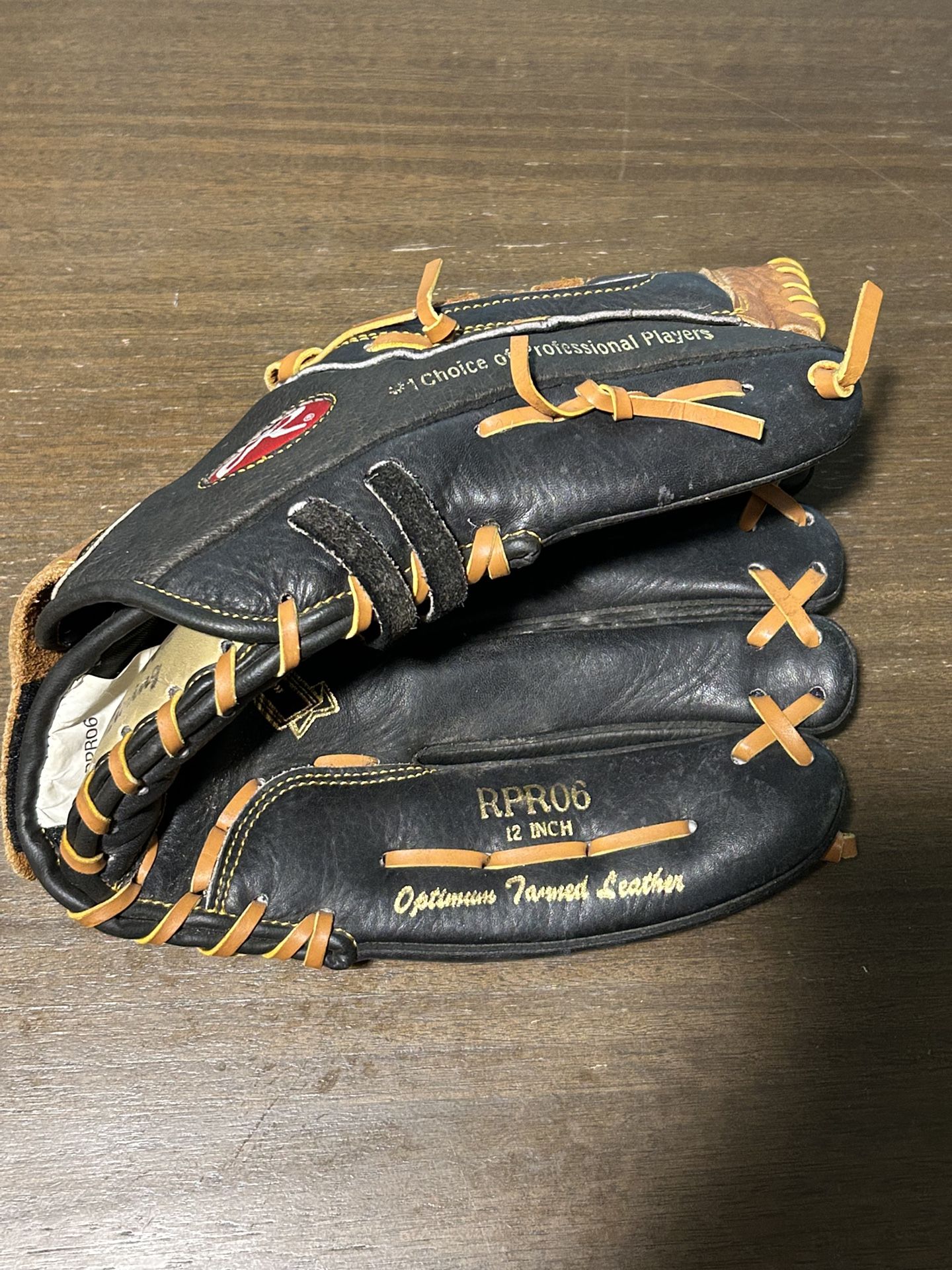 Rawlings Baseball Glove Mitt RPR06 12" Basket Web Right Handed Thrower MLB Brown
