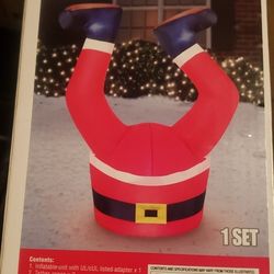 Inflatable Santa Legs.  Measures 3.5ft