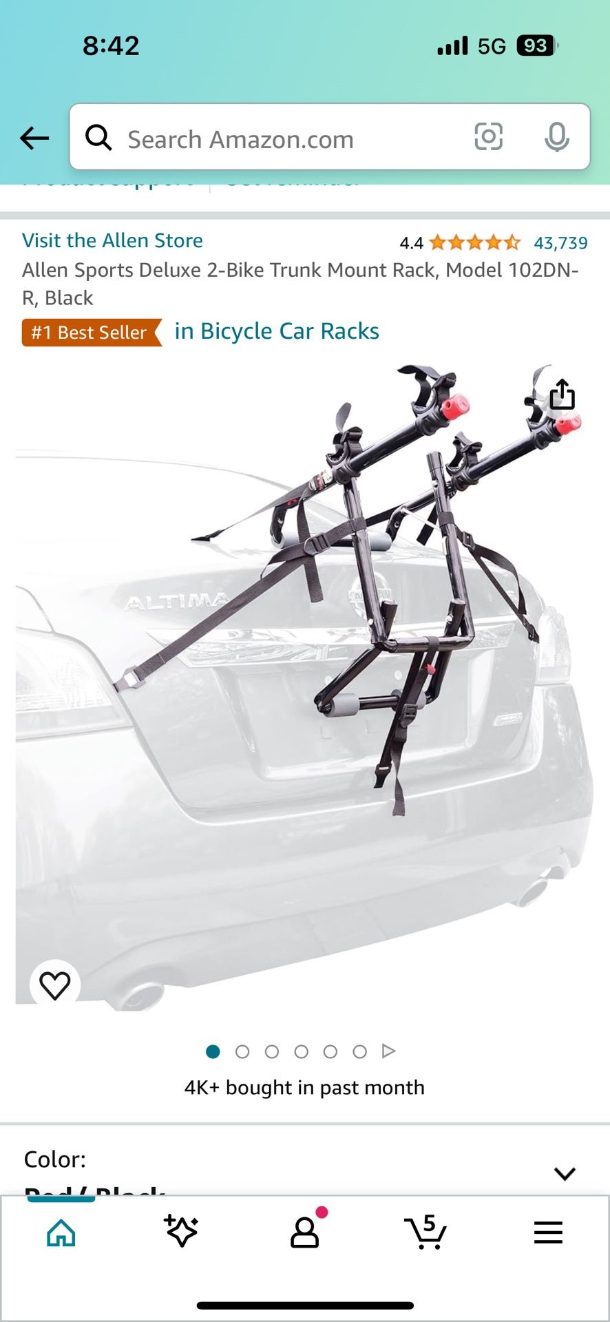 Allen Sports Deluxe 2 Mount Bike Rack