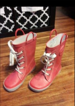 $15 boys rain red boots size 1