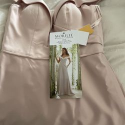 Special occasion Morilee Satin Dew Drop Blush Color