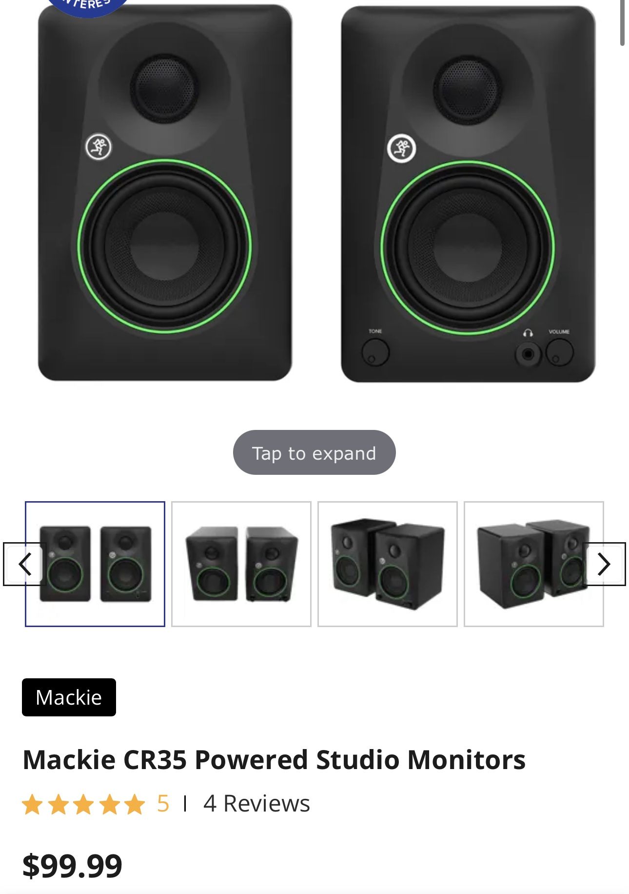Mackie CR 3.5 Studio Speakers