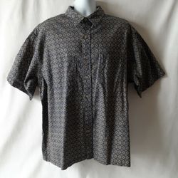 Knightsbridge men's multicolored short sleeve button down shirt size 2X