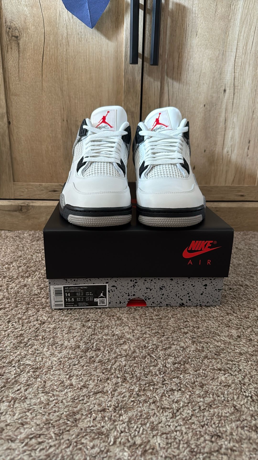 Jordan 4 White Cement