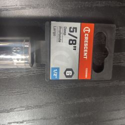 Crescent 5/8 in. X 1/2 in. drive SAE 6 Point Deep Socket 1 pc