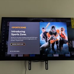 40 in Vizio Flat Screen. 