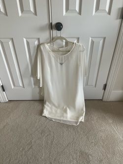 Cream/ Ivory Short Sleeve Dress