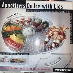 Appetizers On Ice Serving Tray