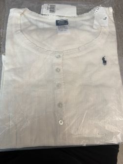 Polo By Ralph Lauren Bodysuit in Egret Large Size 