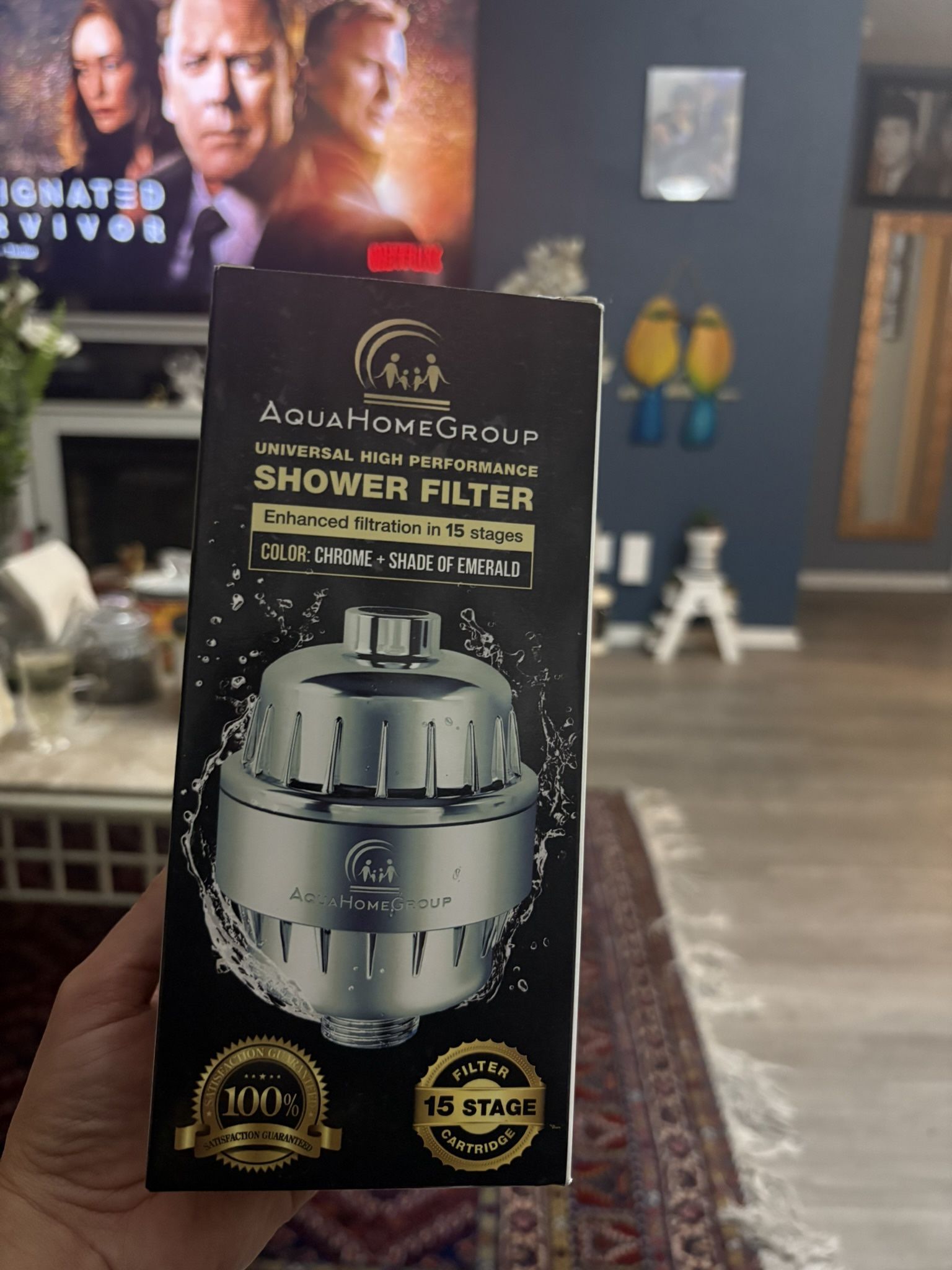 AquaHomeGroup 15-Stage Shower Filter – NEW in Box
