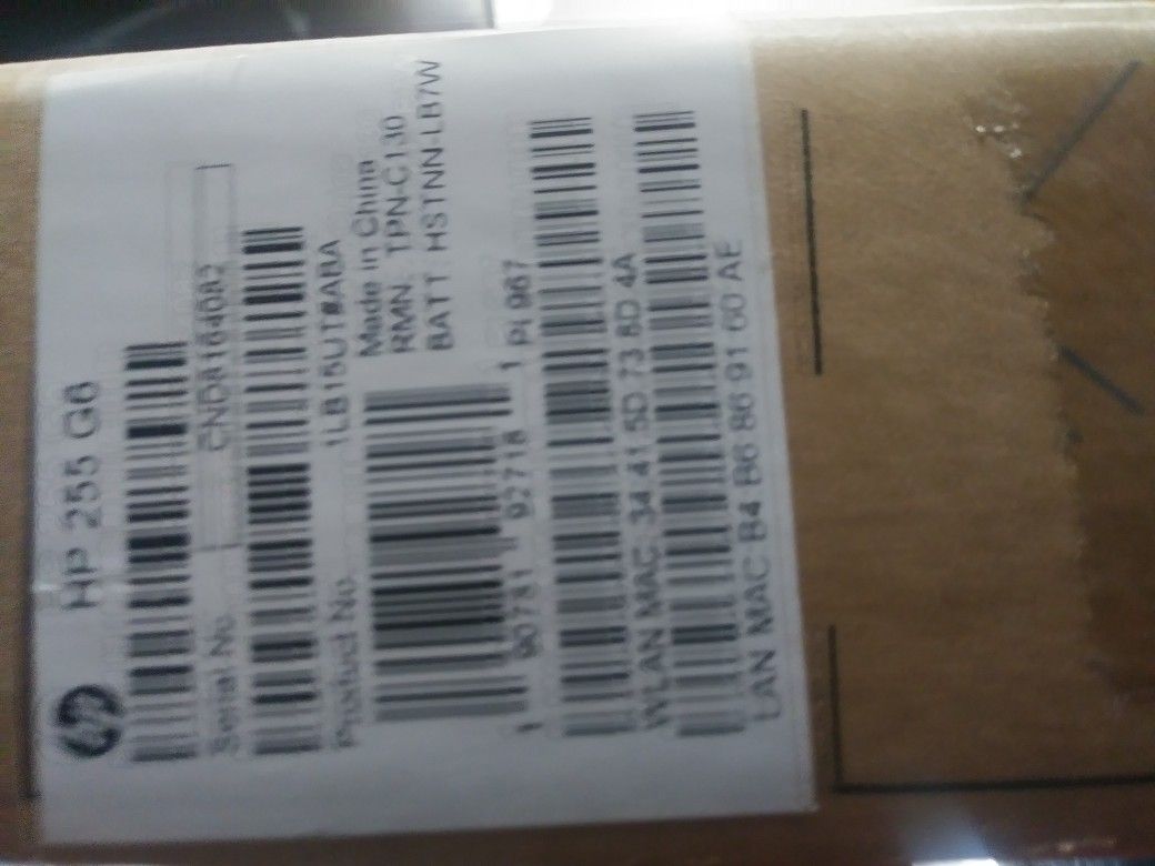 Hp255 g5 note book BRAND NEW