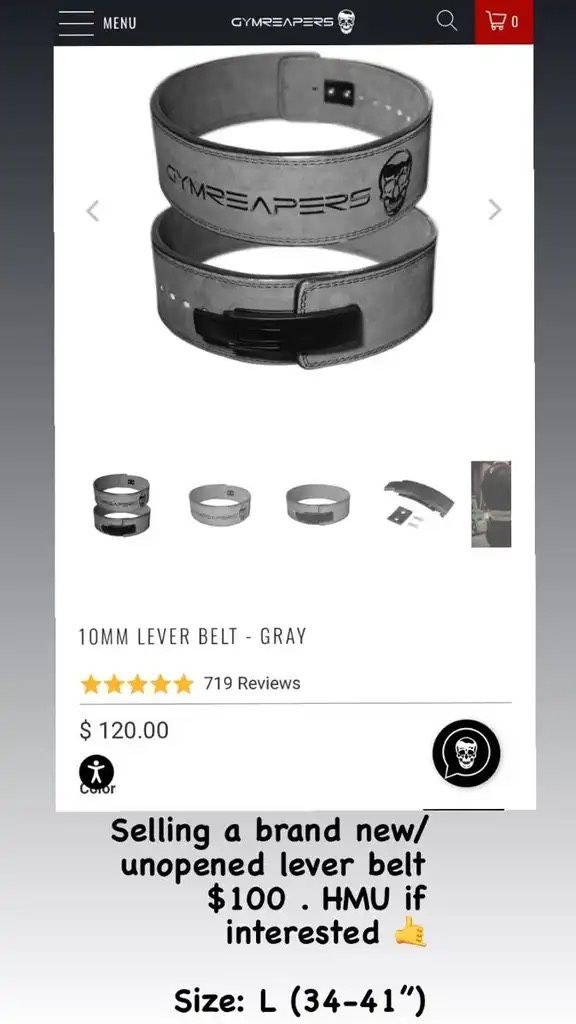 Gym Reapers - Lifting belt - New