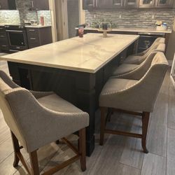 Plush Bar Stool Chairs 