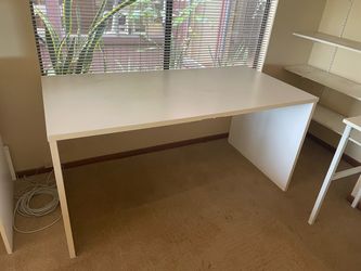 Large White Desk