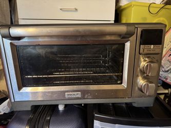 Wolf Gourmet WGCO100S Countertop Convection Oven Stainless Steel Silver Knobs