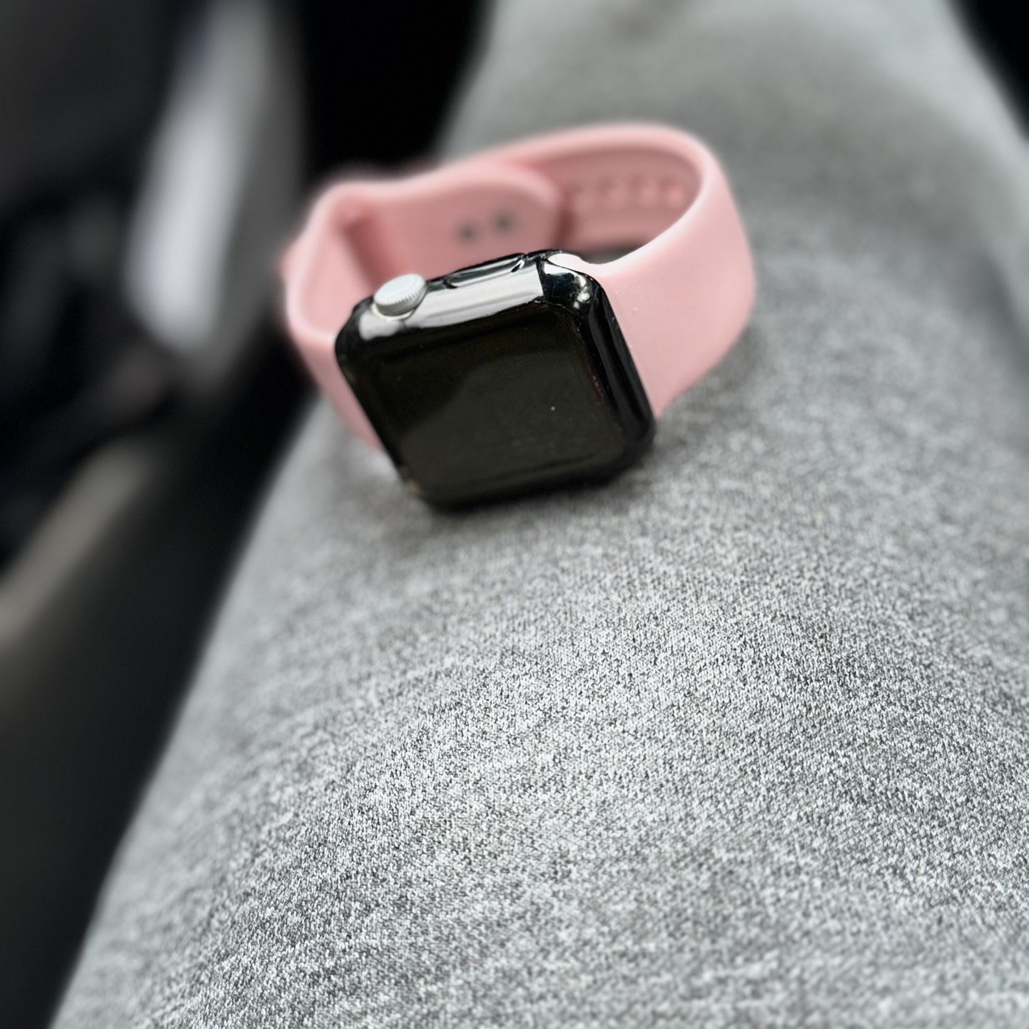 Apple Watch! All Black With Pink Band 