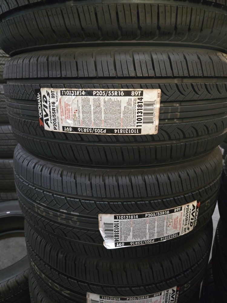 (4) 205/55r16 Yokohama Tires 205 55 16 Inch