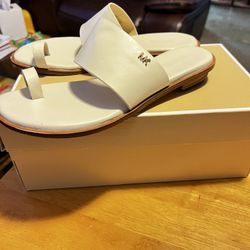 Michael Kors Cream August Flat Sandals