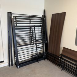 Full Size Loft Bed with Under-Loft Desk 
