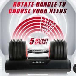 Lituuer 25LB Adjustable Dumbbell Set