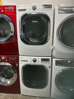 LG SET STEAM WASHER AND GAS DRYER JUMBO 👌 