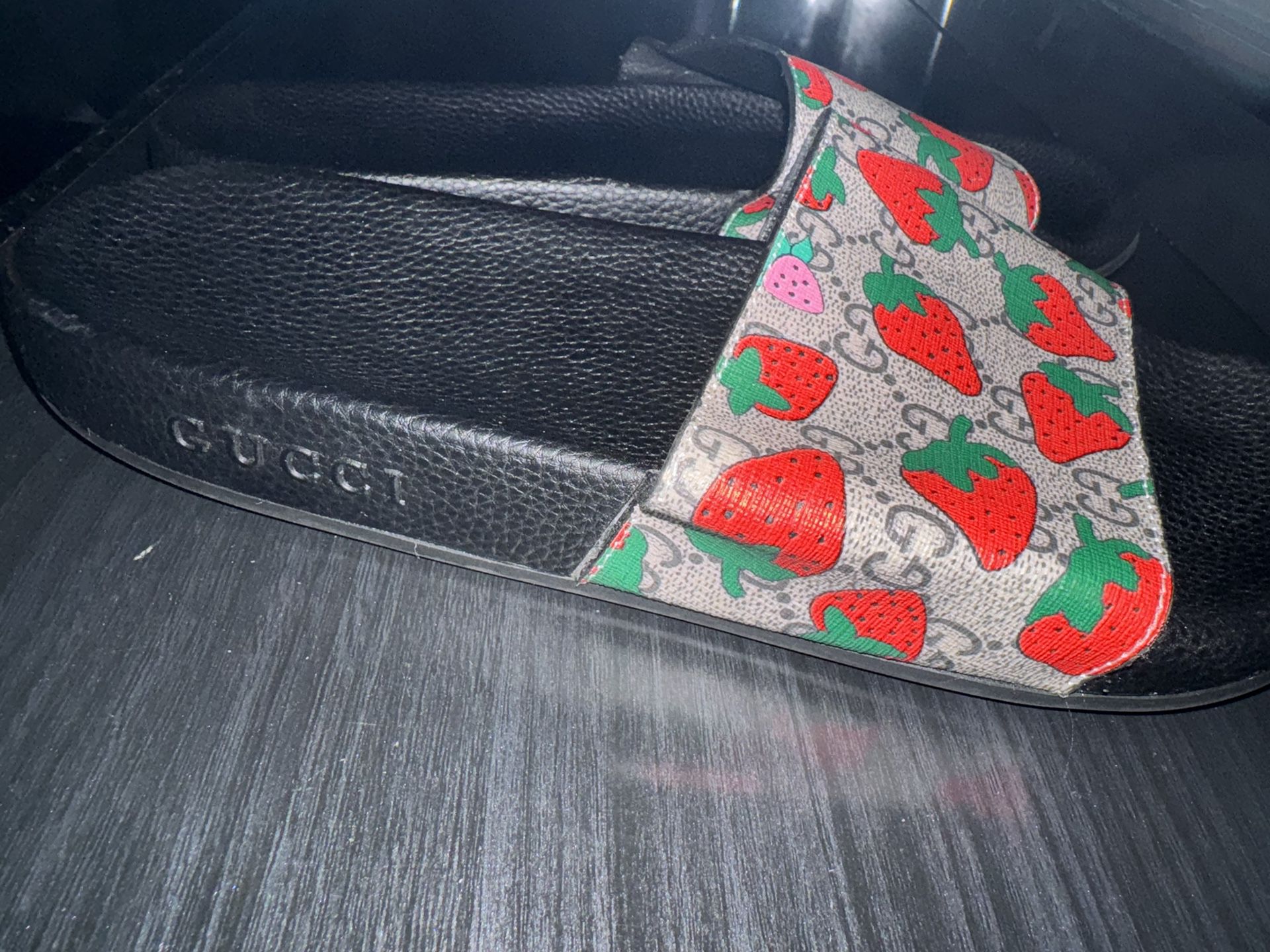 Gucci Strawberry Slides