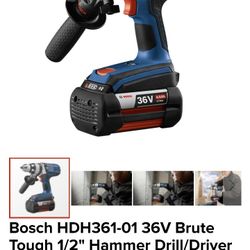 Bosch 36 Volt Hammer Drill 