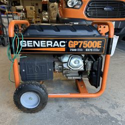 Generac GP7500E Portable Gasoline Generator 