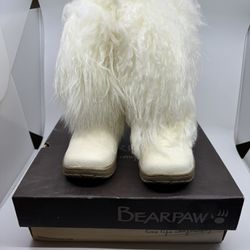 Bearpaw Boetis White Fur Fashion Boots