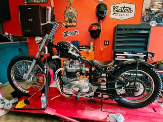 Triumph chopper motorcycle