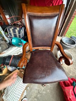 OFFICE CHAIR, brown 23"w x 23"deep; cross streets are Arapaho & Waterview