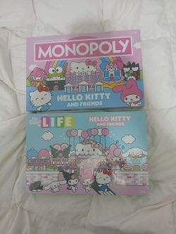 Hello Kitty MONOPOLY & Hello Kitty THE GAME OF LIFE