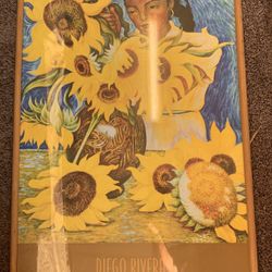 Sun flower poster And Frame