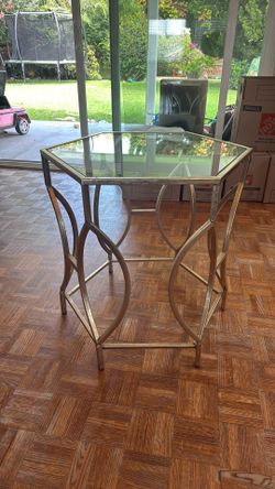 Side table - glass top